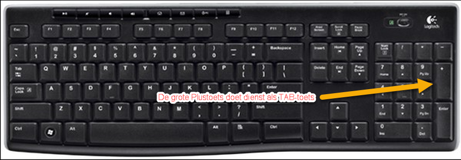 Alternatieve TAB-toets
